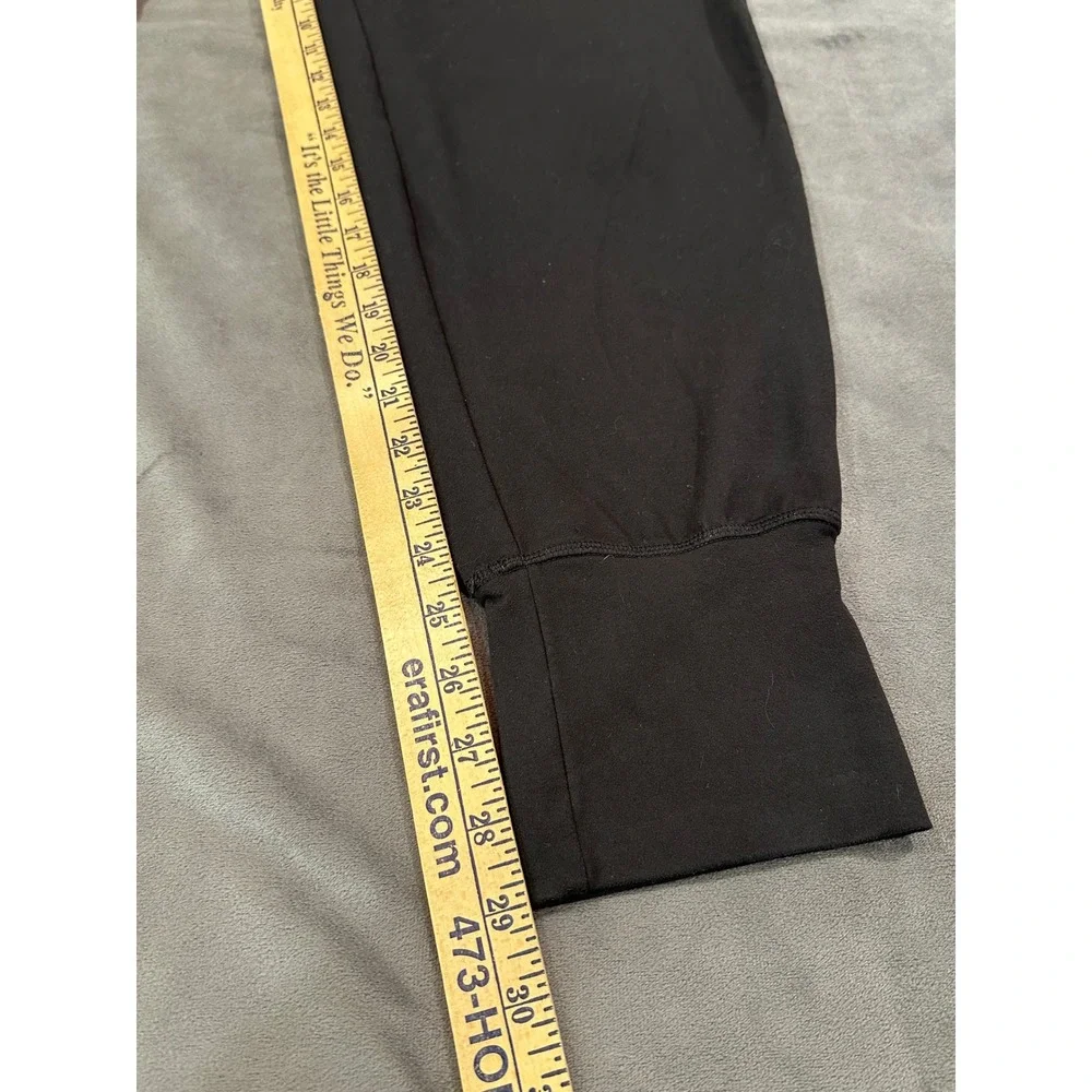 OFFLINE by Aerie Real Me Joggers Black High Waisted Foldover Pants Medium Long